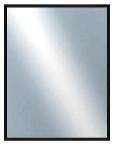 DANTIK - Zrkadlo v rámu, rozmer s rámom 70x90 cm z lišty FC čierna vysoká (2185)
