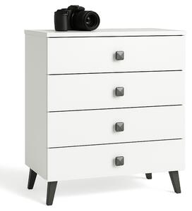 Ak furniture Komoda MOBI K-04 biela/čierna