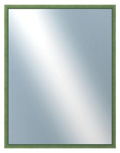 DANTIK - Zrkadlo v rámu, rozmer s rámom 70x90 cm z lišty BOX zelená morená (1751)
