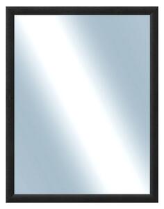 DANTIK - Zrkadlo v rámu, rozmer s rámom 70x90 cm z lišty LEDVINKA čierna (1446)