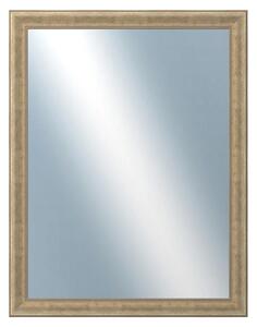DANTIK - Zrkadlo v rámu, rozmer s rámom 70x90 cm z lišty KŘÍDLO malé zlaté patina (2774)
