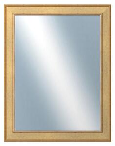 DANTIK - Zrkadlo v rámu, rozmer s rámom 70x90 cm z lišty TOOTH zlatá (2778)