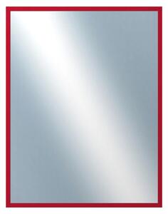 DANTIK - Zrkadlo v rámu, rozmer s rámom 70x90 cm z lišty PERLA červená lesklá (2878)