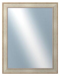 DANTIK - Zrkadlo v rámu, rozmer s rámom 70x90 cm z lišty TOOTH strieborná (2779)