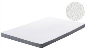 Penový matrac biely 90 x 200 cm odnímateľný poťah na zips stredne tvrdý spálňa