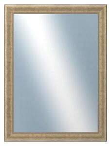 DANTIK - Zrkadlo v rámu, rozmer s rámom 60x80 cm z lišty KŘÍDLO malé zlaté patina (2774)