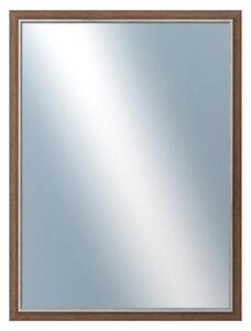 DANTIK - Zrkadlo v rámu, rozmer s rámom 60x80 cm z lišty TAIGA hnedá (3107)