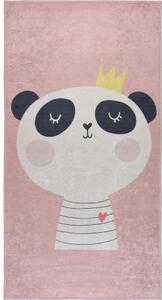 Svetloružový prateľný detský koberec 80x120 cm Royalty Mascot – Vitaus
