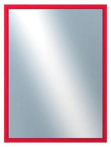 DANTIK - Zrkadlo v rámu, rozmer s rámom 60x80 cm z lišty BOX červená morená (1750)