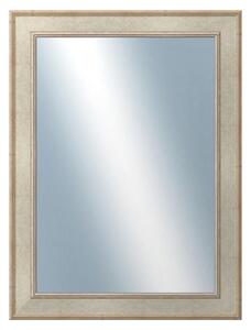 DANTIK - Zrkadlo v rámu, rozmer s rámom 60x80 cm z lišty TOOTH strieborná (2779)
