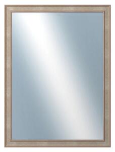 DANTIK - Zrkadlo v rámu, rozmer s rámom 60x80 cm z lišty TOOTH malá strieborná (3162)
