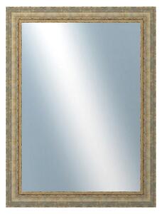 DANTIK - Zrkadlo v rámu, rozmer s rámom 60x80 cm z lišty ZVRATNÁ bielozlatá plast (3067)