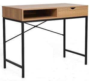 Písací stôl SIGB-027 dub/čierna
