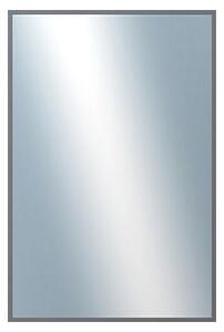 DANTIK - Zrkadlo v rámu, rozmer s rámom 40x60 cm z lišty Hliník platina (7003019)