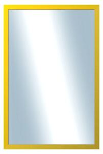 DANTIK - Zrkadlo v rámu, rozmer s rámom 40x60 cm z lišty PASTELKA žltá rovná (2561)
