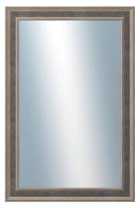 DANTIK - Zrkadlo v rámu, rozmer s rámom 40x60 cm z lišty TOOTH malá striebornočierna (3164)