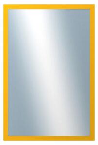 DANTIK - Zrkadlo v rámu, rozmer s rámom 40x60 cm z lišty PERLA žltá lesklá (2880)