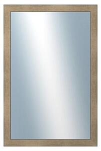 DANTIK - Zrkadlo v rámu, rozmer s rámom 40x60 cm z lišty KOSTKA platina (2785)
