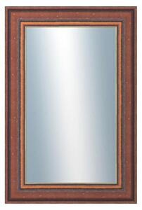 DANTIK - Zrkadlo v rámu, rozmer s rámom 40x60 cm z lišty ANGLIE hnedá Au Linka (612)