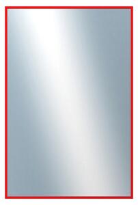 DANTIK - Zrkadlo v rámu, rozmer s rámom 40x60 cm z lišty Hliník červená (7001098)