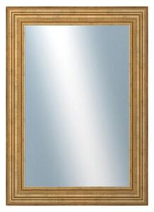 DANTIK - Zrkadlo v rámu, rozmer s rámom 50x70 cm z lišty HRAD zlatá patina (2822)
