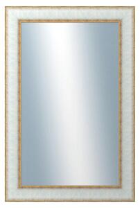 DANTIK - Zrkadlo v rámu, rozmer s rámom 40x60 cm z lišty DOPRODEJMETAL bielozlatá (3023)