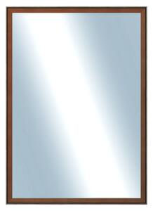 DANTIK - Zrkadlo v rámu, rozmer s rámom 50x70 cm z lišty Inclinata colori hnedá (3135)
