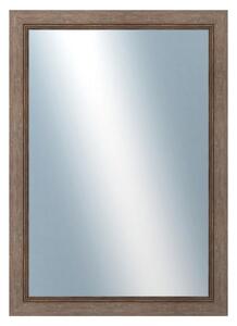 DANTIK - Zrkadlo v rámu, rozmer s rámom 50x70 cm z lišty CARRARA hnedá (2894)