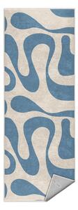 Modrý prateľný behúň 80x200 cm Blue Latte – Mila Home