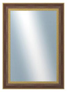 DANTIK - Zrkadlo v rámu, rozmer s rámom 50x70 cm z lišty ZVRATNÁ červenozlatá plast (3069)