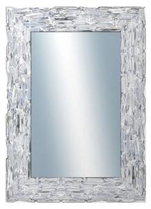 DANTIK - Zrkadlo v rámu, rozmer s rámom 50x70 cm z lišty Travertino strieborné (2893)