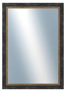 DANTIK - Zrkadlo v rámu, rozmer s rámom 50x70 cm z lišty CARRARA hnedočierna (2948)
