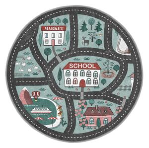 Prateľný detský hrací koberec ø80 cm Happy Neighbourhood – Mila Home