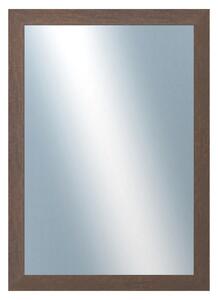DANTIK - Zrkadlo v rámu, rozmer s rámom 50x70 cm z lišty RETRO hnedá (3144)