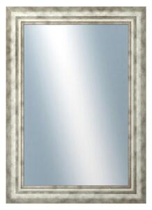 DANTIK - Zrkadlo v rámu, rozmer s rámom 50x70 cm z lišty TRITON široký strieborný (2950)