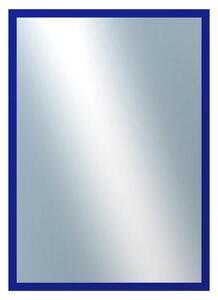 DANTIK - Zrkadlo v rámu, rozmer s rámom 50x70 cm z lišty PERLA modrá lesklá (2877)