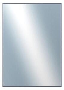 DANTIK - Zrkadlo v rámu, rozmer s rámom 50x70 cm z lišty Hliník platina (7002019)