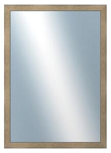 DANTIK - Zrkadlo v rámu, rozmer s rámom 50x70 cm z lišty KOSTKA platina (2785)