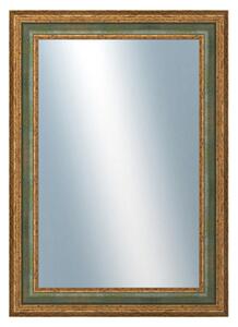 DANTIK - Zrkadlo v rámu, rozmer s rámom 50x70 cm z lišty HRAD zelená (3005)