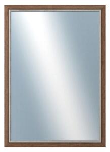DANTIK - Zrkadlo v rámu, rozmer s rámom 50x70 cm z lišty TAIGA hnedá (3107)