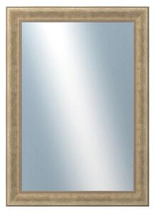 DANTIK - Zrkadlo v rámu, rozmer s rámom 50x70 cm z lišty KŘÍDLO malé zlaté patina (2774)