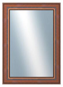 DANTIK - Zrkadlo v rámu, rozmer s rámom 50x70 cm z lišty ANGLIE hnedá (561)