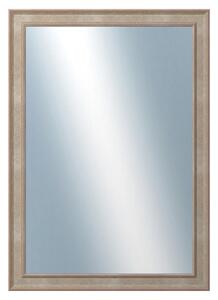 DANTIK - Zrkadlo v rámu, rozmer s rámom 50x70 cm z lišty TOOTH malá strieborná (3162)