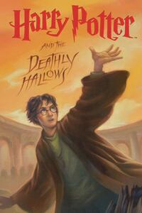 Umelecká tlač Harry Potter - Deathly Hallows book cover
