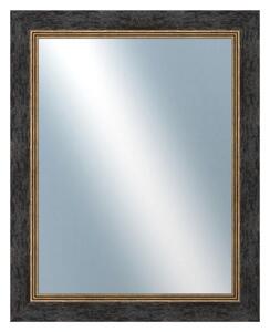 DANTIK - Zrkadlo v rámu, rozmer s rámom 40x50 cm z lišty CARRARA hnedočierna (2948)
