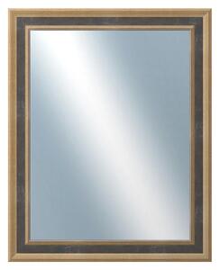 DANTIK - Zrkadlo v rámu, rozmer s rámom 40x50 cm z lišty TOOTH malá zlatá (3163)