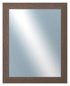 DANTIK - Zrkadlo v rámu, rozmer s rámom 40x50 cm z lišty RETRO hnedá (3144)