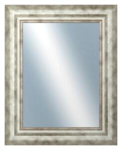 DANTIK - Zrkadlo v rámu, rozmer s rámom 40x50 cm z lišty TRITON široký strieborný (2950)