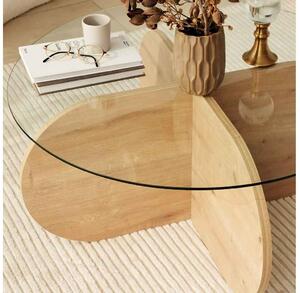 Dizajnový konferenčný stolík Jameela 75 cm vzor zafírový dub