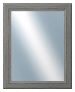 DANTIK - Zrkadlo v rámu, rozmer s rámom 40x50 cm z lišty STEP tmavošedá (3021)